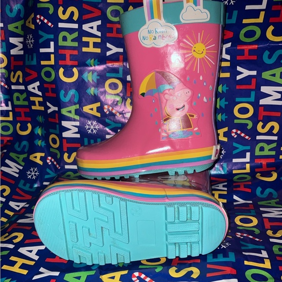 Peppa Pig Hasbra rain winter boots, size 7-8 - Picture 2 of 6